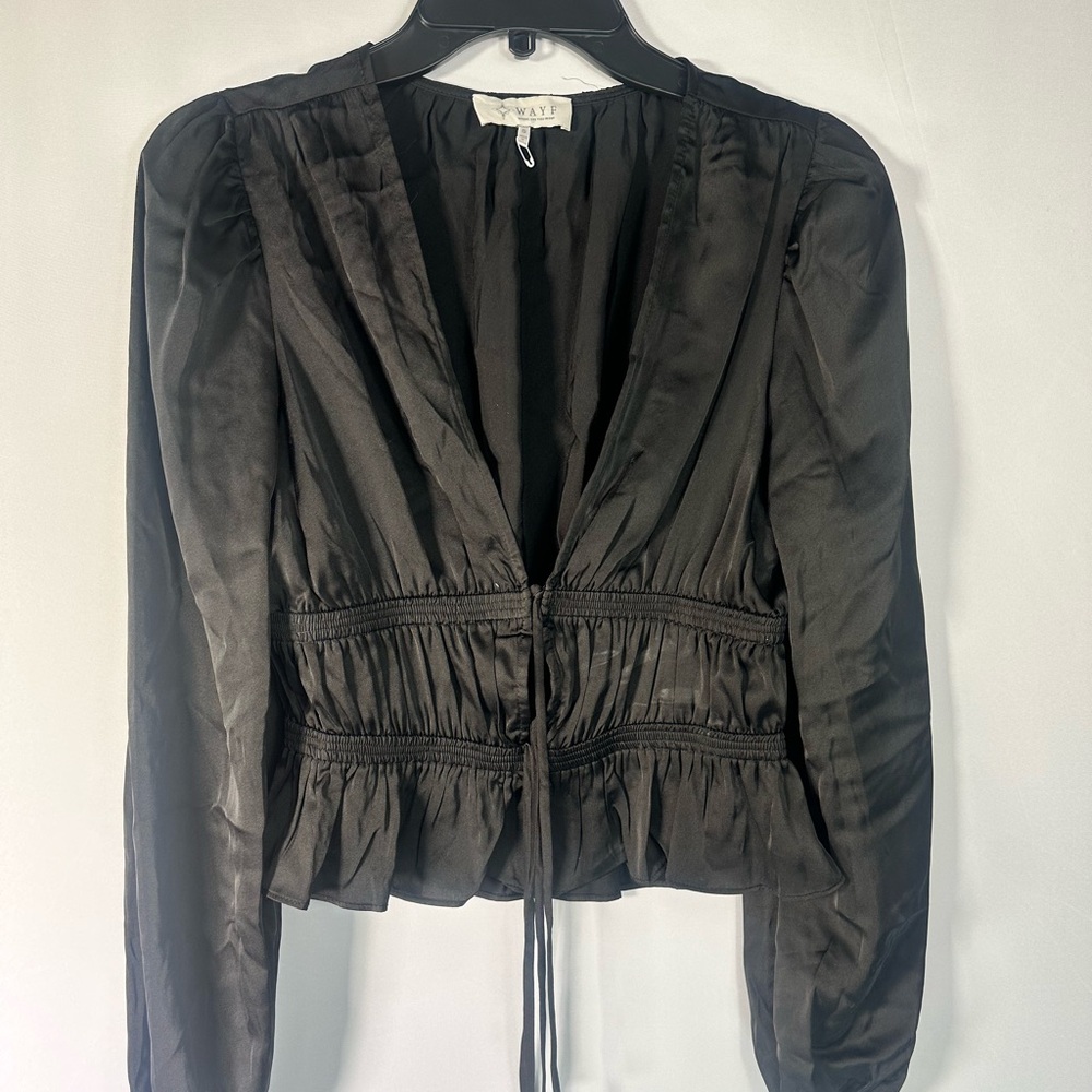 Wayf‎ Classic Black Blouse
